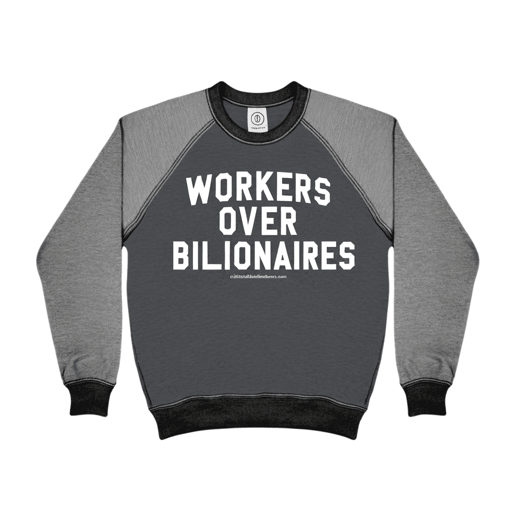 Workers Over Billionaires Crewneck image